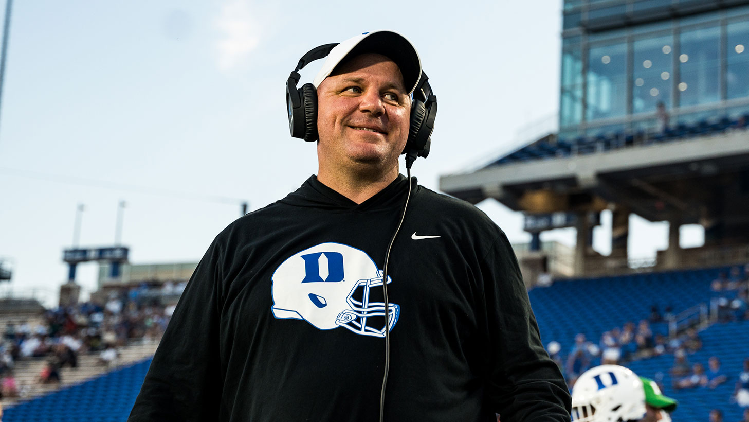 Duke head football coach Mike Elko
