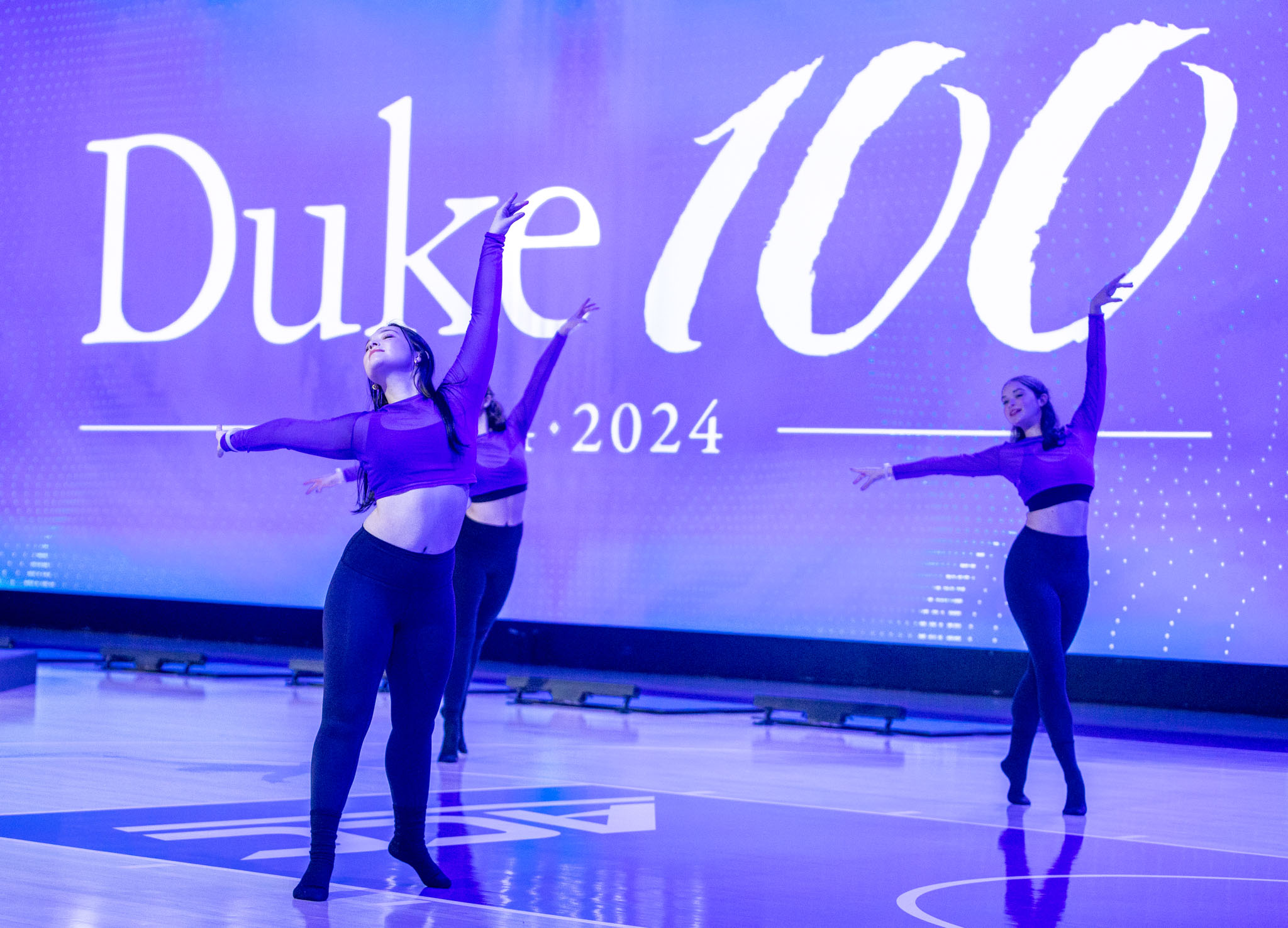 Dancers at Duke centennial event Photo by Duke University