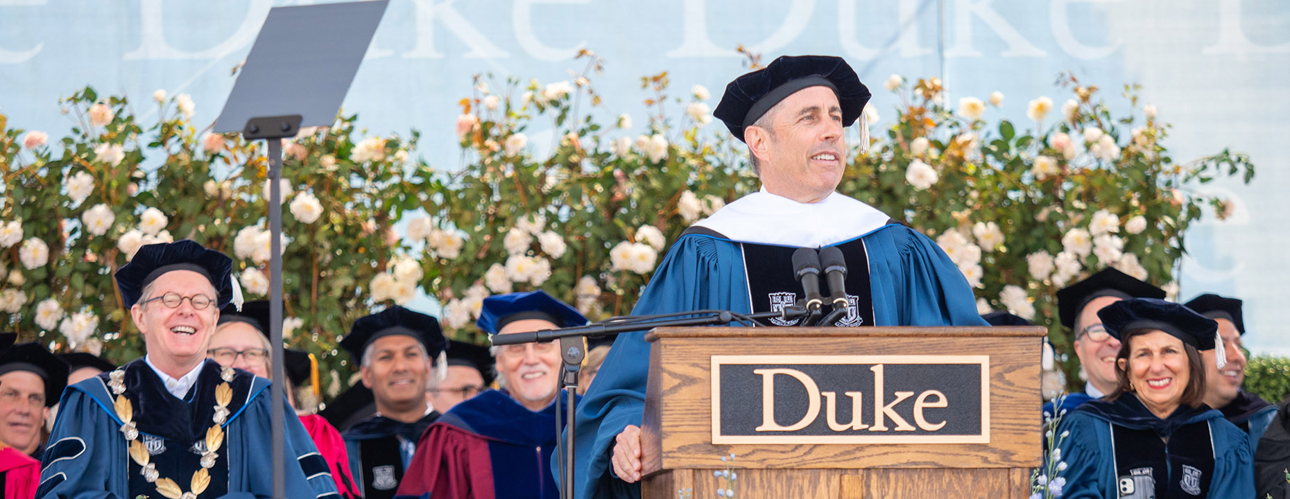 Jerry Seinfeld gives commencement address at Duke University 2024