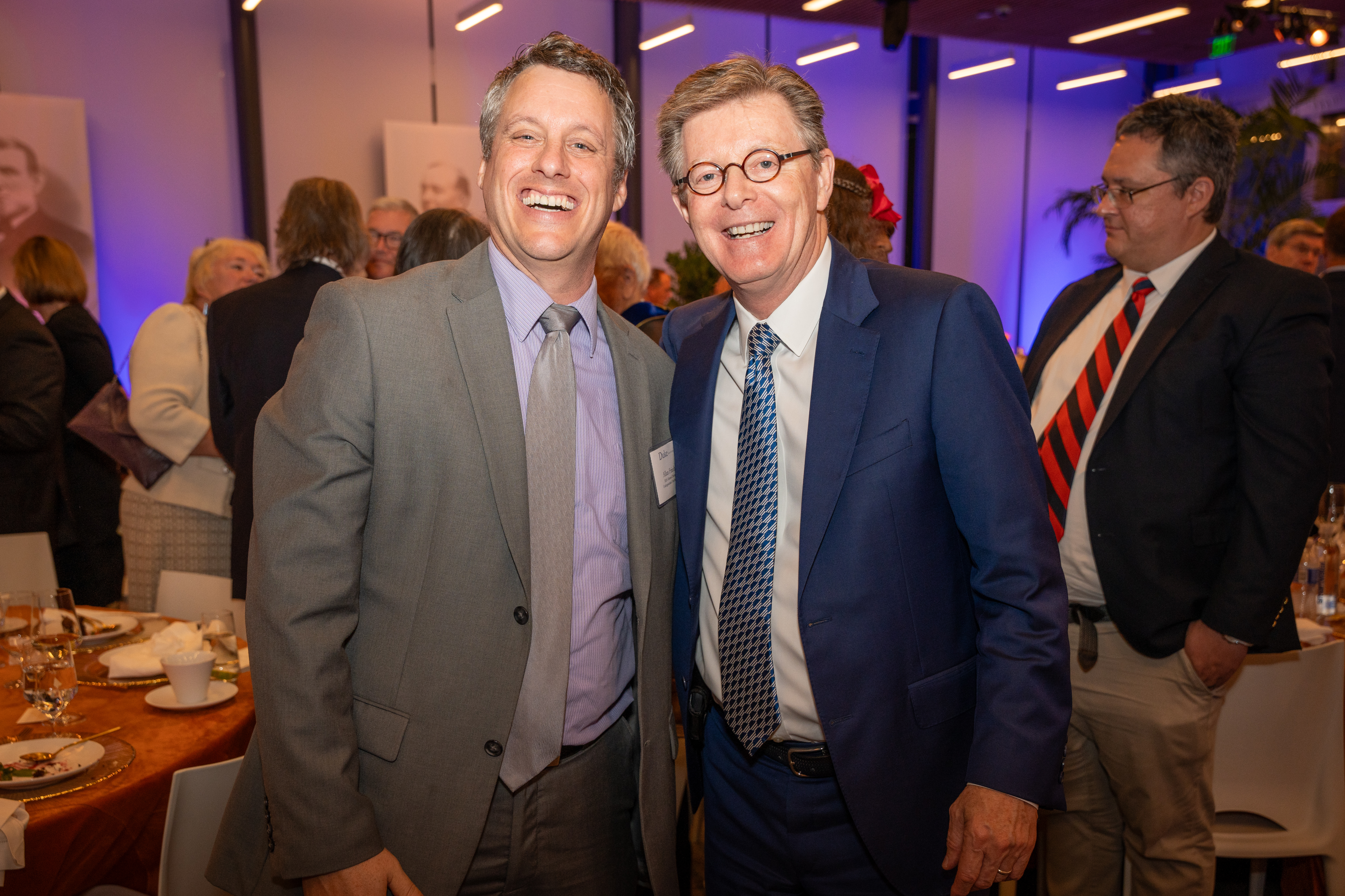 Allan Friedman with the Duke President Vincent E. Price