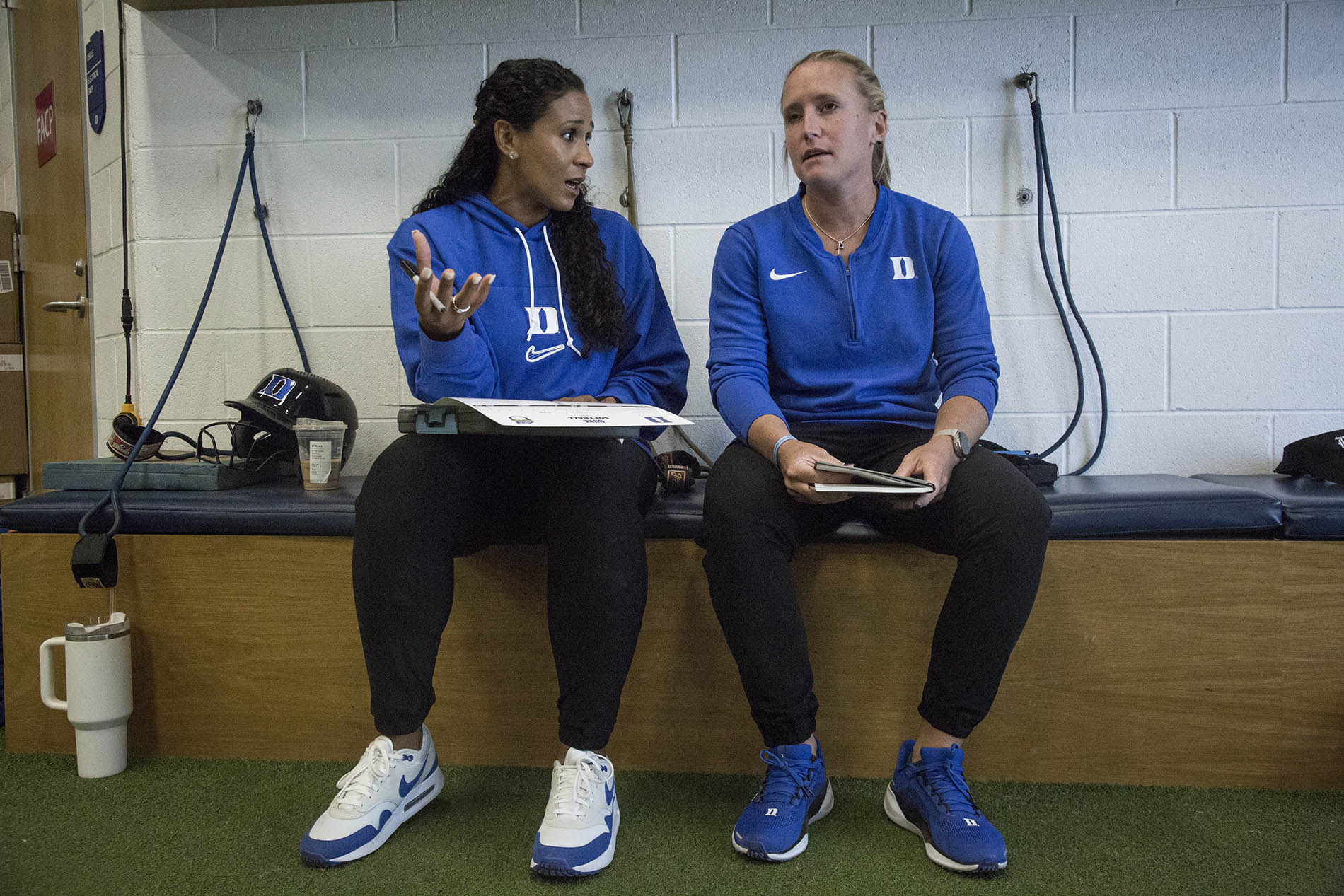 Marissa Young with associate head coach Taylor Wike