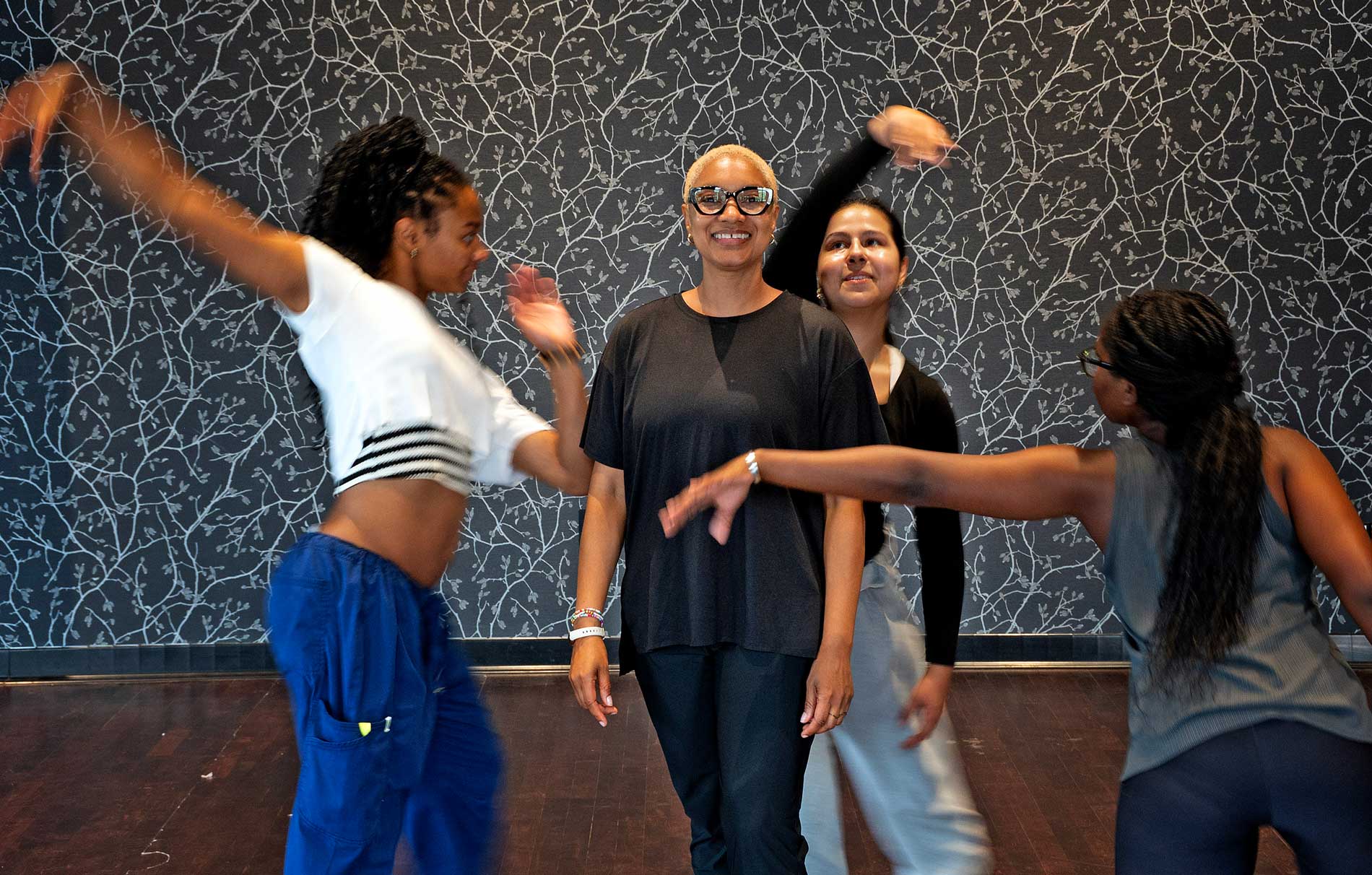 Alyah Baker with dancers