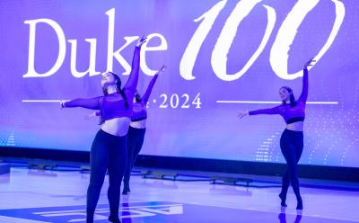 Dancers at Duke centennial event